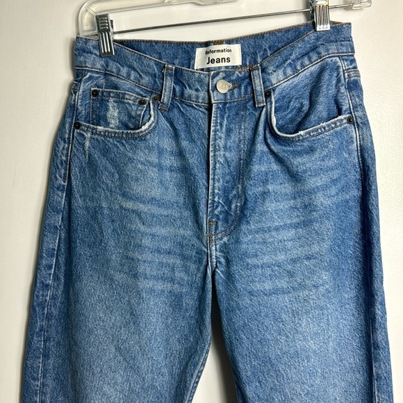 Reformation Julia High Cigarette Jeans Sonoma Destroyed Size 26 - Picture 6 of 13